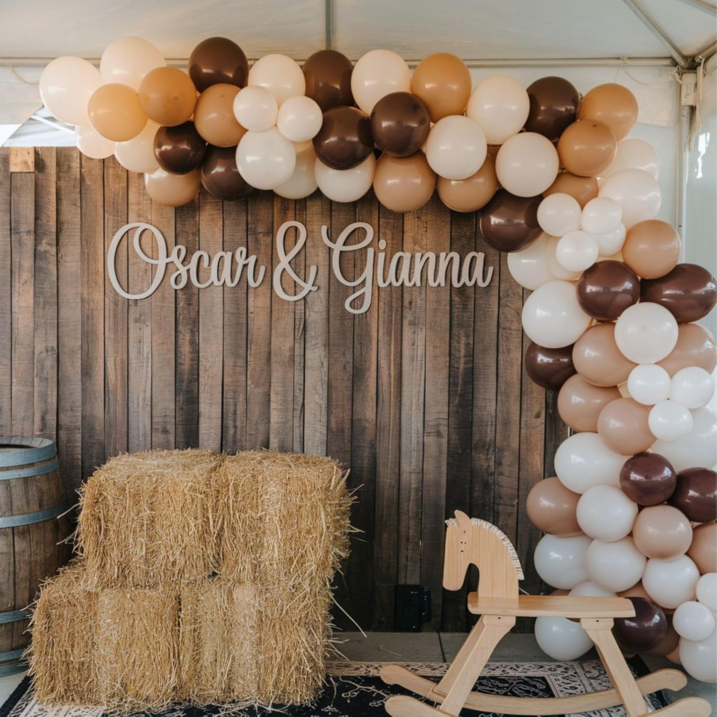 Brown Balloons, 12 Inch Neutral Balloons, Retro Coffee Brown Apricot Sand White Balloon Nude Latex Balloon Helium for Wedding Fall Baby Shower Thanksgiving Cowboy Theme Birthday Decorations