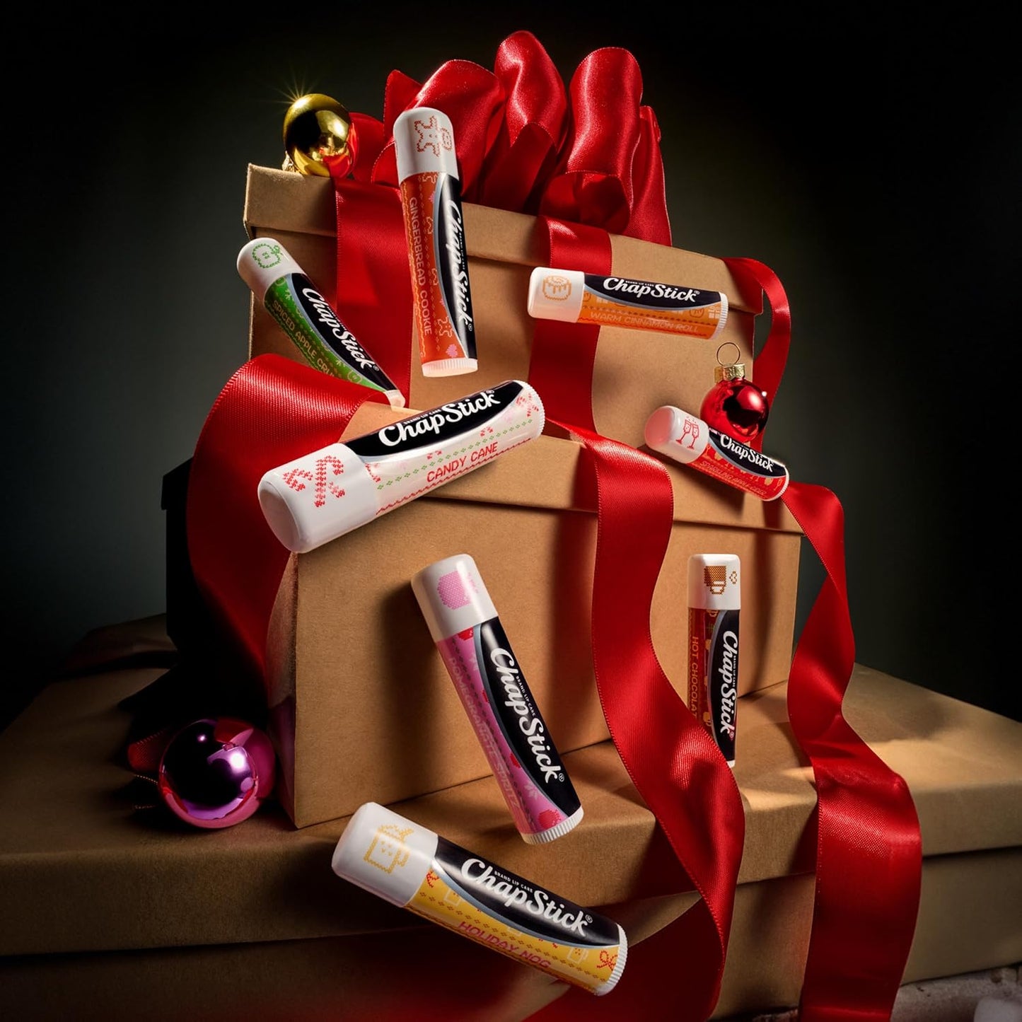 ChapStick 12 Days Advent Calendar Lip Balm Holiday Gift Set, Moisturizing Daily Lip Care For Dry, Chapped Lips, Soothing Hydration, Limited Edition Cozy Flavors, 12 Pack Variety, 0.15 OZ EA