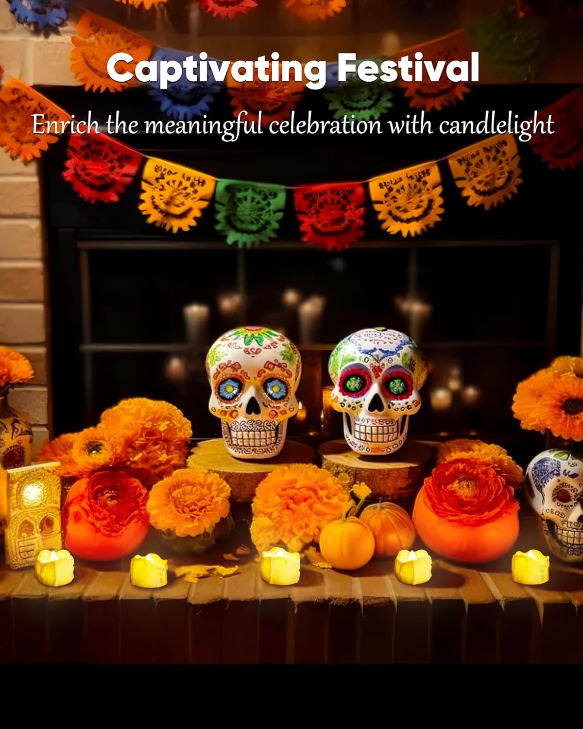 Homemory 12Pcs Timer Tea Lights, Flameless Flickering Auto Tea Lights Battery Operated, Auto-On 6 Hours and Off 18 Hours Everyday, Batteries Included, Long-Lasting, Ivory Base, No Remote