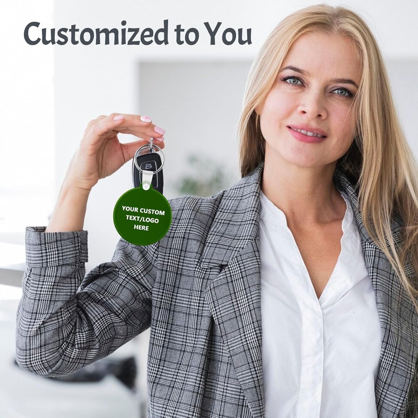 Custom Round Soft Keychains 700 Pack, Personalized Logo, Text Bulk - Perfect for Tradeshows, Party Favors, Events - Customizable Key Tags