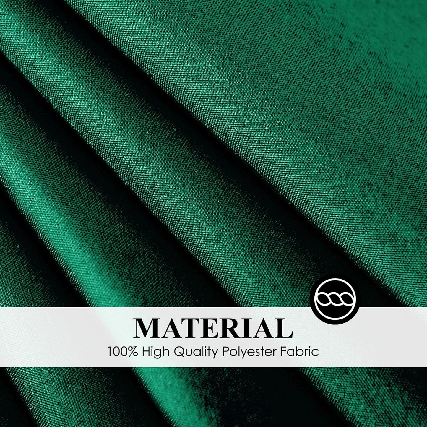 Round Tablecloth 2 Pack 108 Inch Dark Green Tablecloths Washable Decorative Linen Polyester Table Clothes Cover for Dining Table Banquets Buffet Parties and Wedding