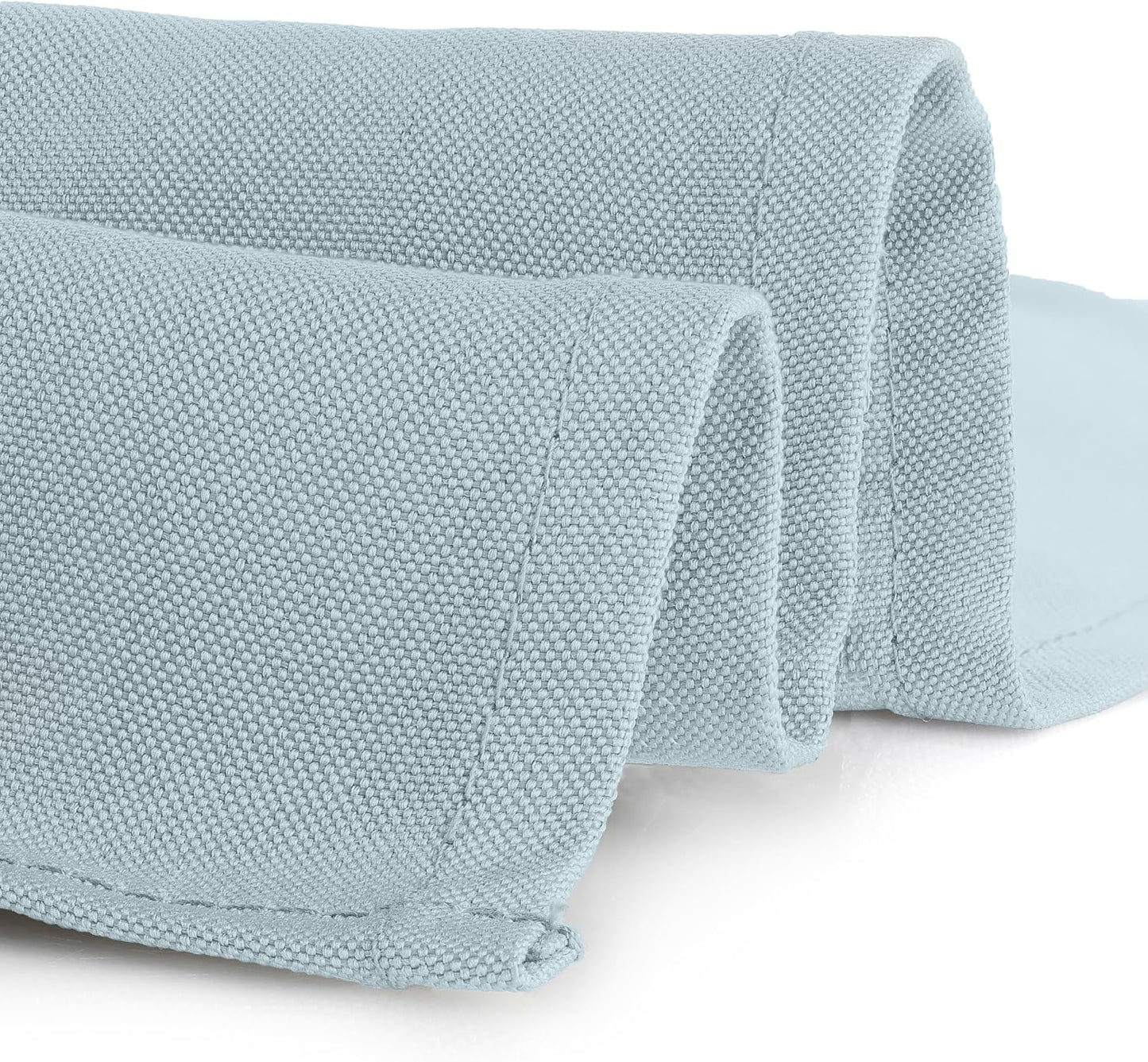 Gee Di Moda Square Tablecloth - 85 x 85 Inch Baby Blue Table Cloth for Large Square or Round Tables - Heavy Duty Washable Fabric - for Buffet Table, Holiday Party, Dinner, Wedding & Baby Shower
