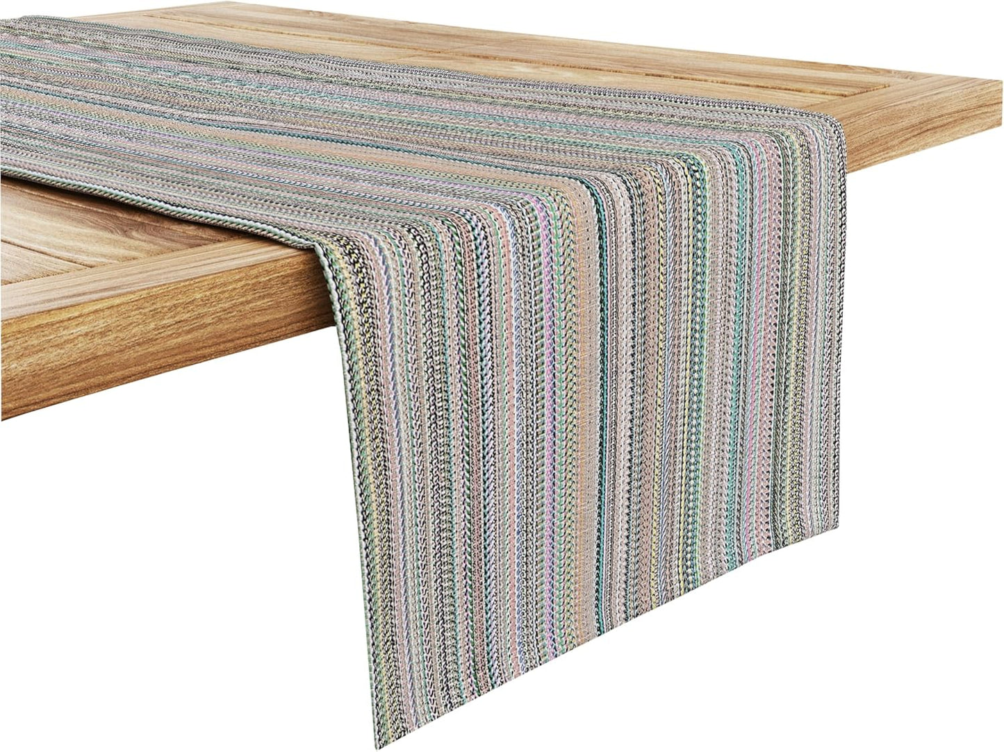 Ruvanti 100% Cotton Table Runner 108 Inches Long, Non-Slip, Stain Resistant, Washable & Reusable Table Runners Perfect for Wedding, Parties, Christmas, Holiday, in-Door use - Color More