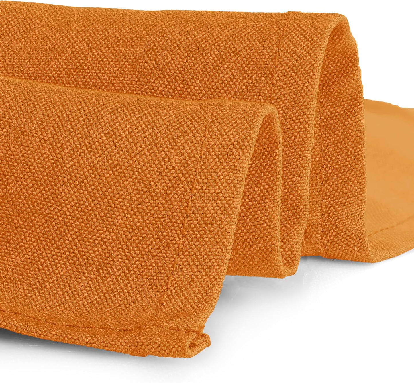 Gee Di Moda Square Tablecloth - 70 x 70 Inch Orange Table Cloth for Medium Square or Round Tables - Heavy Duty Washable Fabric - for Buffet Table, Holiday Party, Dinner, Wedding & Baby Shower