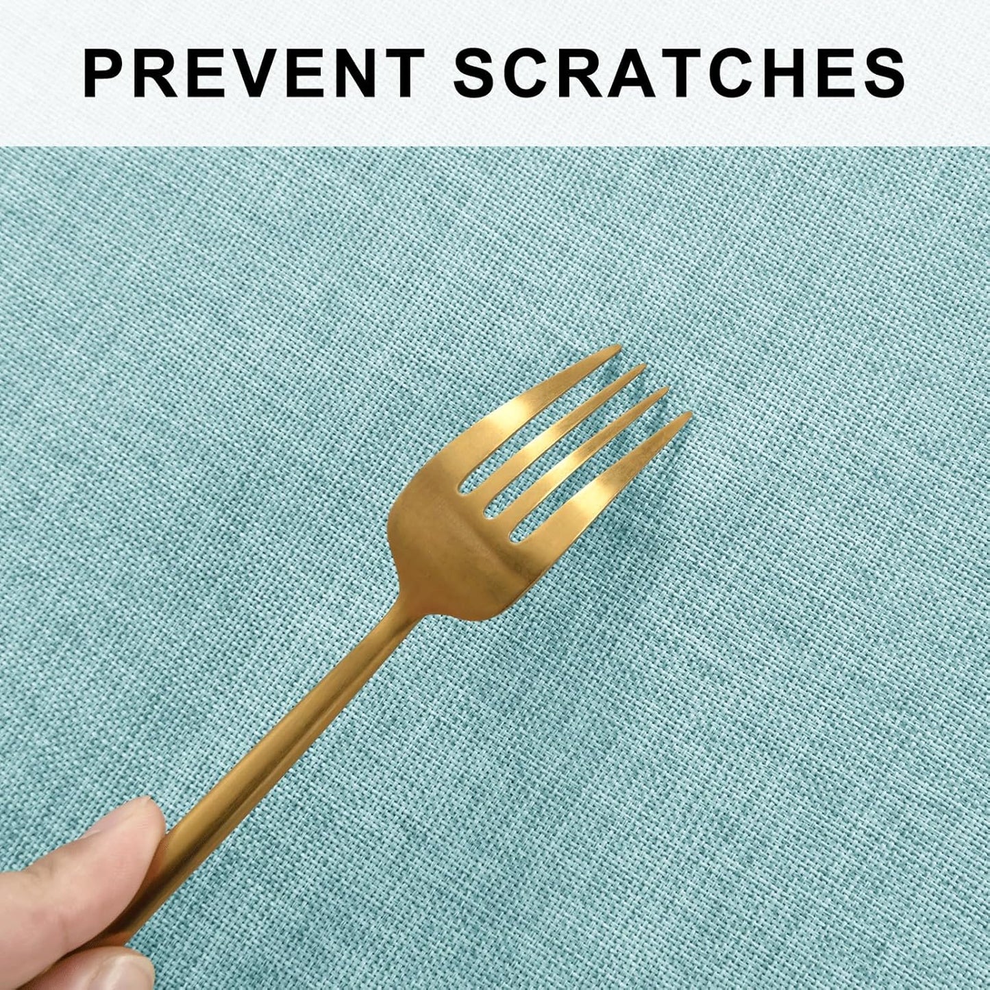 Hiasan Round Tablecloth 120 Inch Linen - Wrinkle and Stain Resistant Washable Polyester Fabric Table Cloth for Dining Room Kitchen Party, Aqua