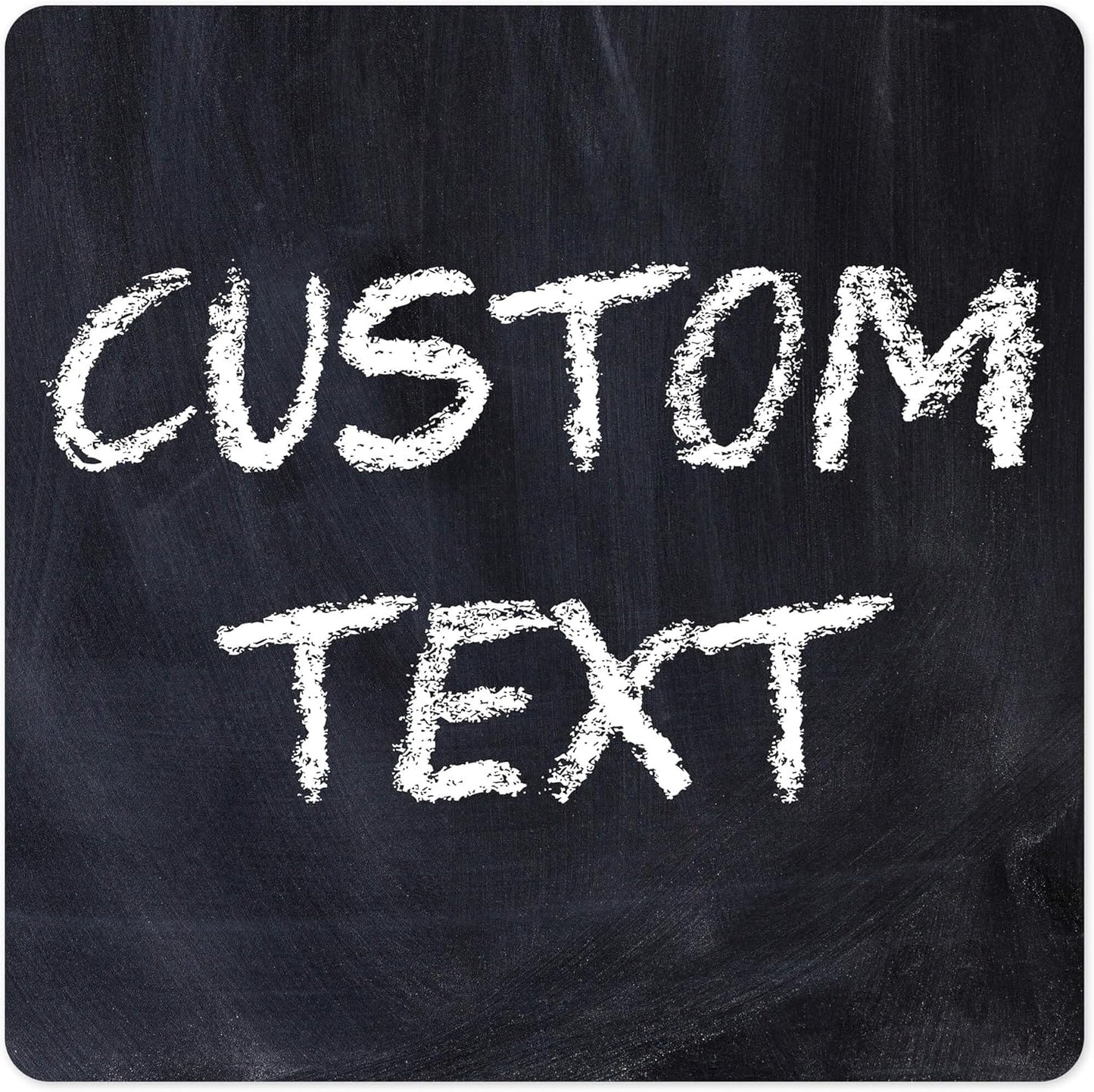 Custom Sign, Custom Street Sign, 11 Font Colors, 13 Font Styles, 4 Hole Options, 22 Sizes, 12x12 Inches, Rust Free DiBound, Fade Resistant, Made in USA by My Sign Center (Chalkboard Black)