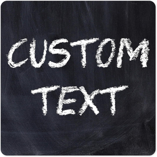 Custom Sign, Custom Street Sign, 11 Font Colors, 13 Font Styles, 4 Hole Options, 22 Sizes, 12x12 Inches, Rust Free DiBound, Fade Resistant, Made in USA by My Sign Center (Chalkboard Black)