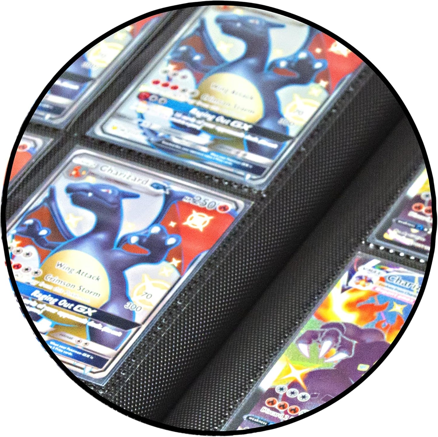 TopDeck 1000 Card Binder - TCG Portfolio - 16 Pocket Card Binder - Ringless Binder Compatible with Pokemon Cards, Yu-Gi-Oh, Magic the Gathering, and More - Side Load Sleeves - Cards Album (Black)