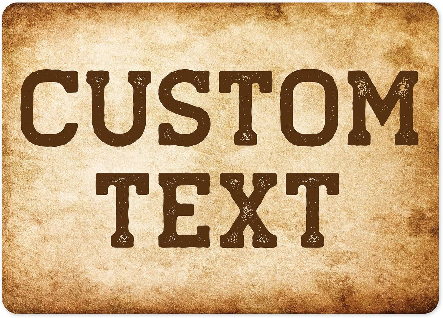 Custom Sign, Custom Street Sign, 11 Font Colors, 13 Font Styles, 4 Hole Options, 22 Sizes, 10x14 Inches, Rust Free DiBound, Fade Resistant, Made in USA by My Sign Center (Vintage)