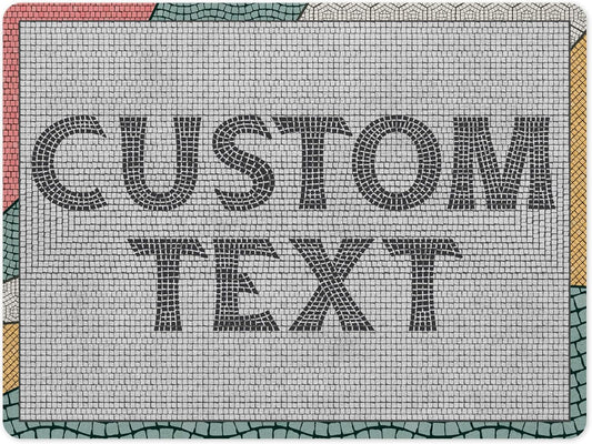 Custom Sign, Custom Street Sign, 11 Font Colors, 13 Font Styles, 4 Hole Options, 22 Sizes, 18x24 Inches, Rust Free DiBound, Fade Resistant, Made in USA by My Sign Center (Fauxsaic 2)