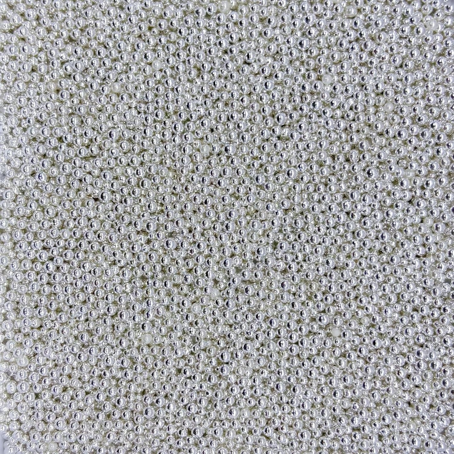 Dynastang 2mm Silver Pearls Sprinkles Edible Pearls Cake Decorating Stars Cake Decorations Cupcake Toppers Cookie Decorating Perfect for Cakes, Cupcakes, Desserts Toppings 3OZ