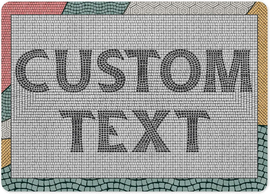 Custom Sign, Custom Street Sign, 11 Font Colors, 13 Font Styles, 4 Hole Options, 22 Sizes, 10x14 Inches, Rust Free DiBound, Fade Resistant, Made in USA by My Sign Center (Fauxsaic 2)