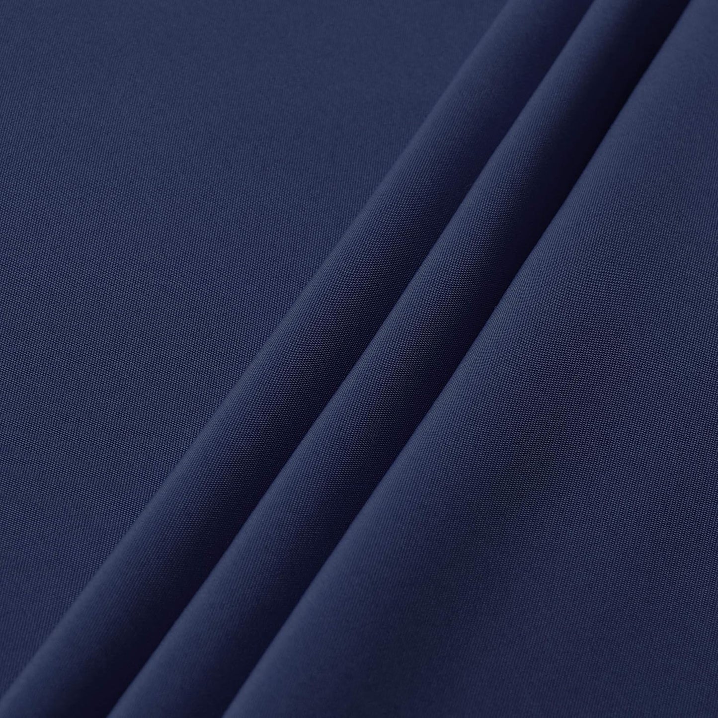 sancua Round Tablecloth - 80 Inch - Water Resistant Spill Proof Washable Polyester Table Cloth Decorative Fabric Table Cover for Dining Tables, Buffet Parties and Camping, Navy