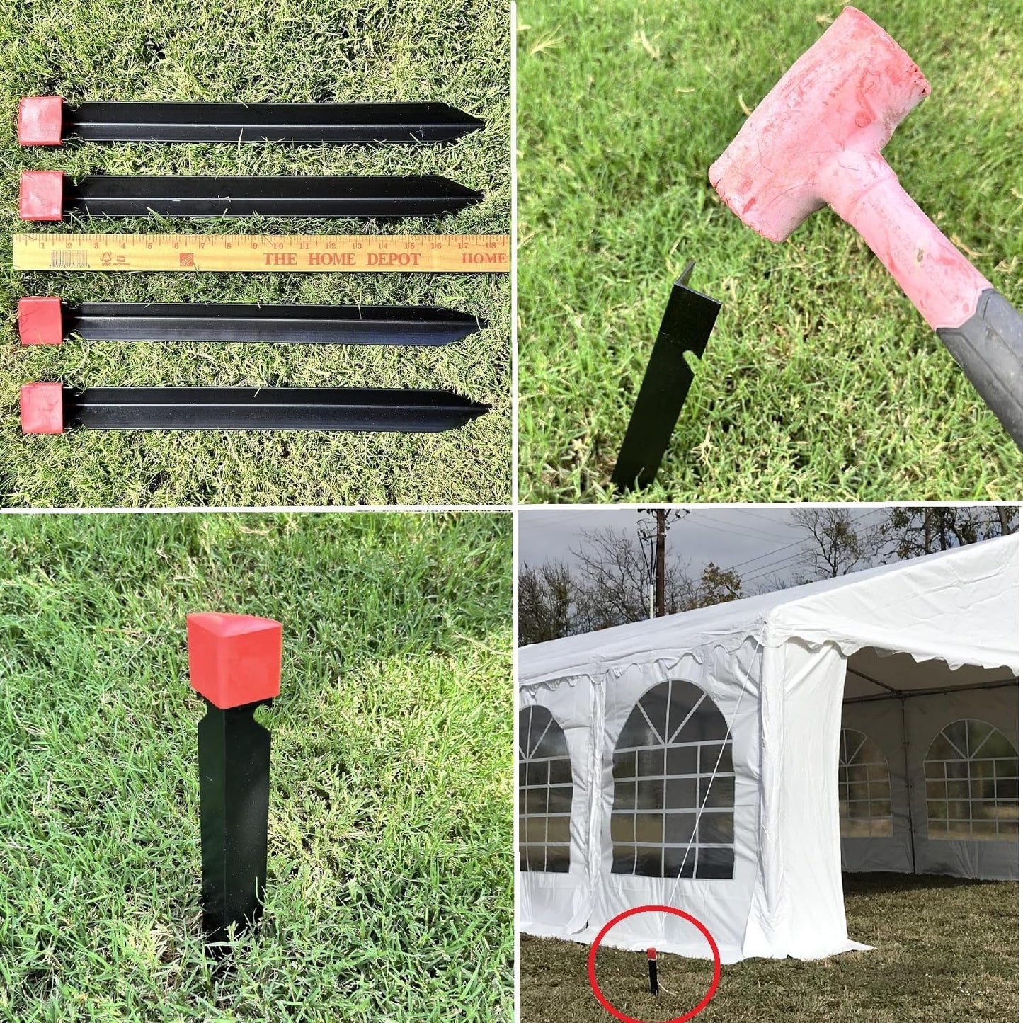 DELTA 26'x20' Budget PE Party Tent + (3) Long Storage Bags, Tents for Parties Outdoor Large Commercial Canopy Wedding Event Tent with Removable Sidewalls for Patio Outdoor Events