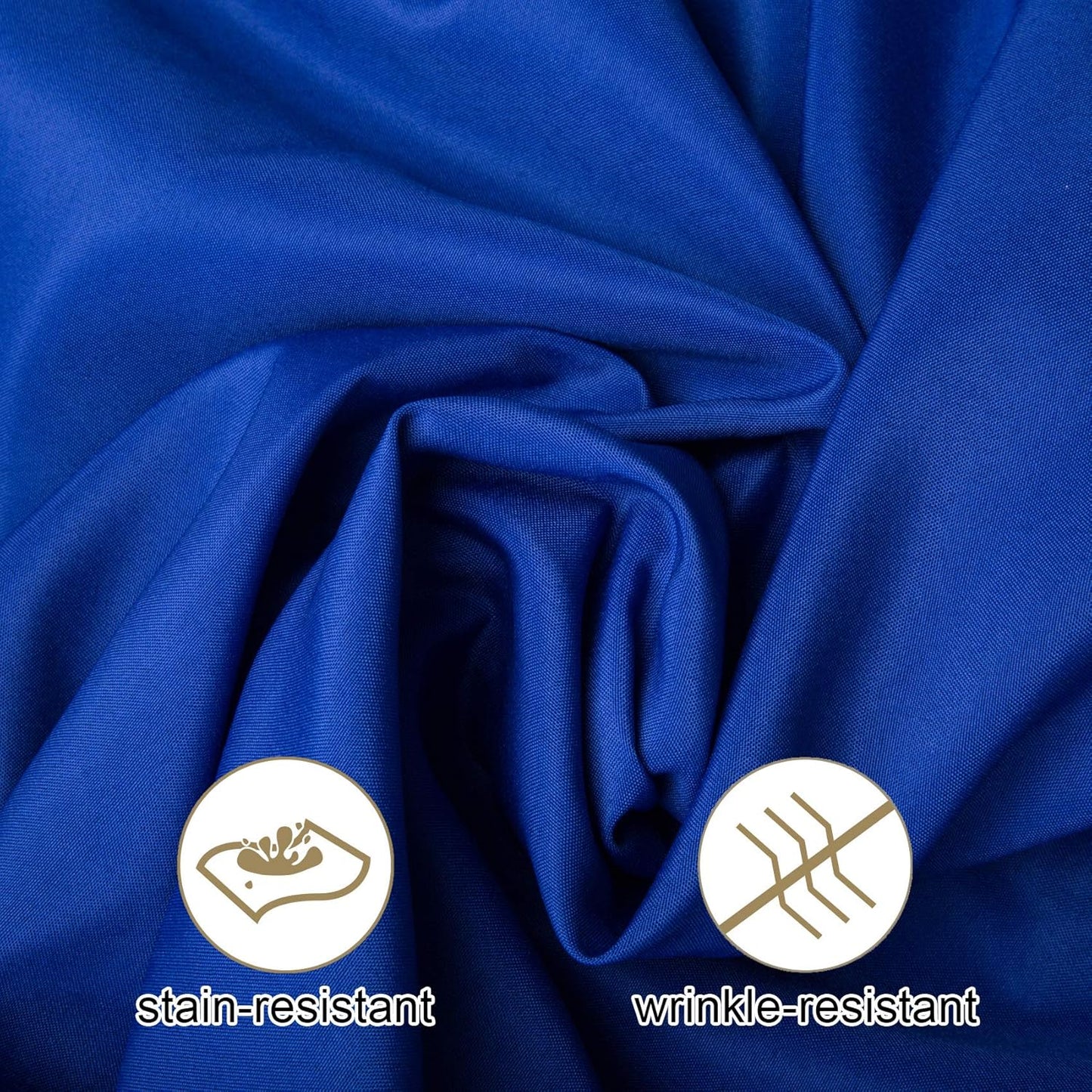 Ascoza 2pack 60x102 Inch Royal Blue Rectangular Tablecloth 6 Feet Table Cloth in Polyester Fabric for Wedding/Banquet/Restaurant/Parties