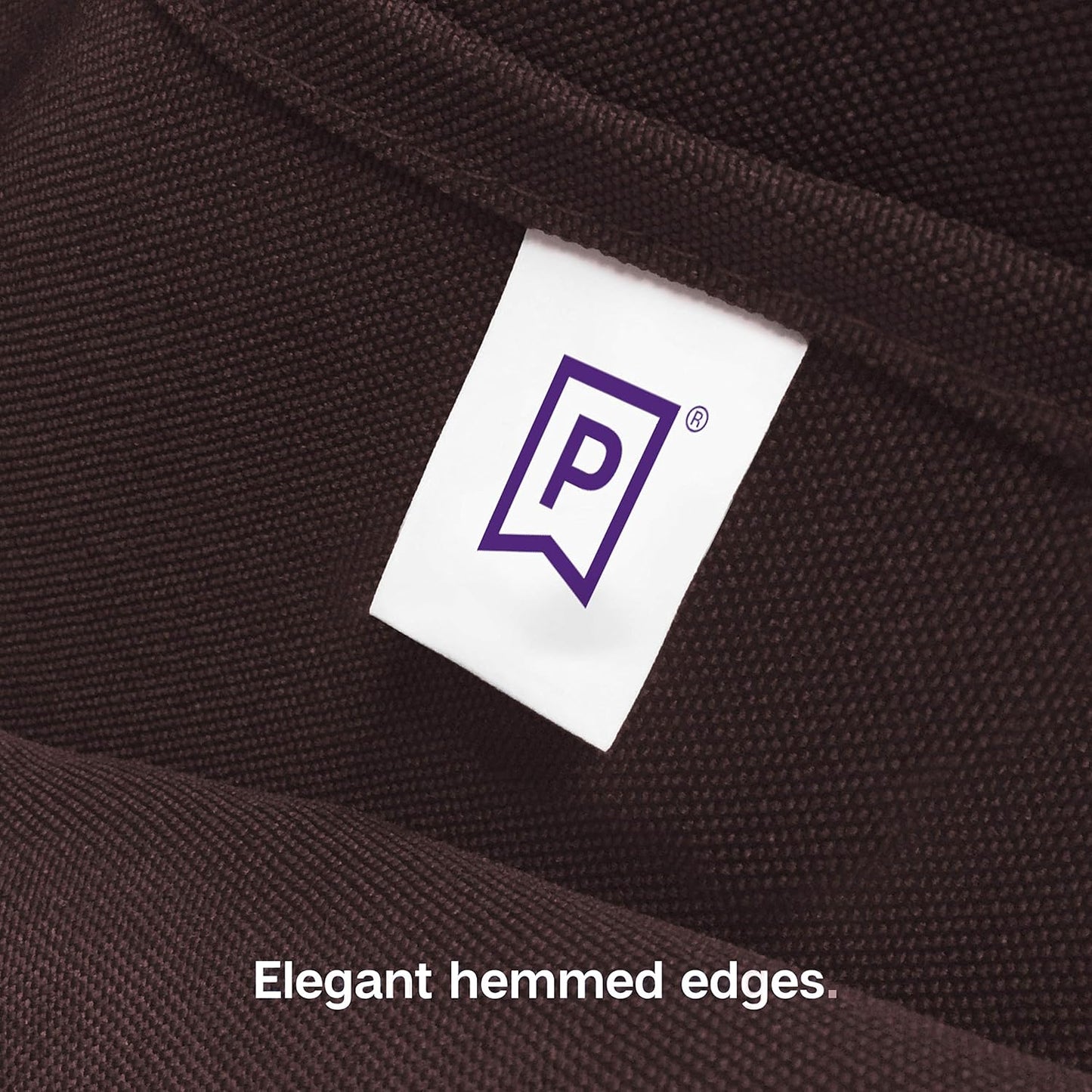 Gee Di Moda Square Tablecloth - 52 x 52 Inch Chocolate Table Cloth for Small Square or Round Tables - Heavy Duty Washable Fabric - for Buffet Table, Holiday Party, Dinner, Wedding & Baby Shower