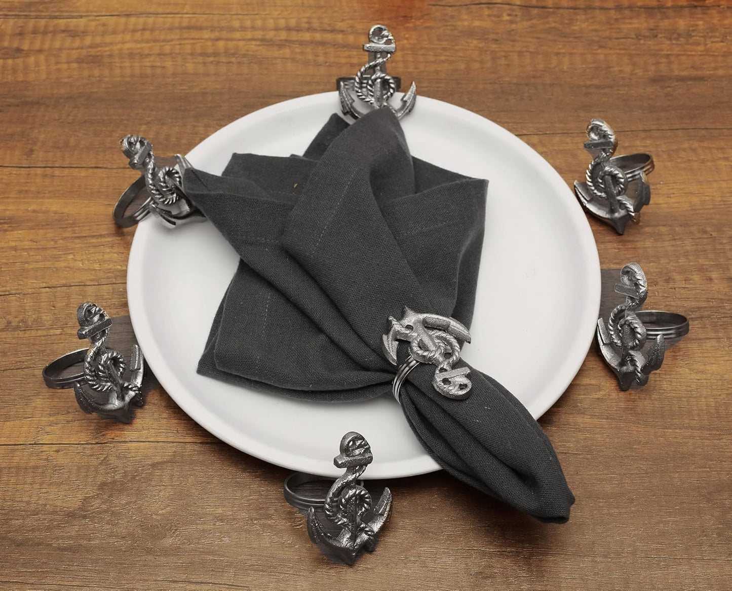 Silver Napkin Rings Set of 12 - Durable & Versatile, Elegant Metal Napkin Rings for Table Settings, Special Occasions, Easter Table Decor & Gift Giving Ideas Silver- ALPHA Living HOME