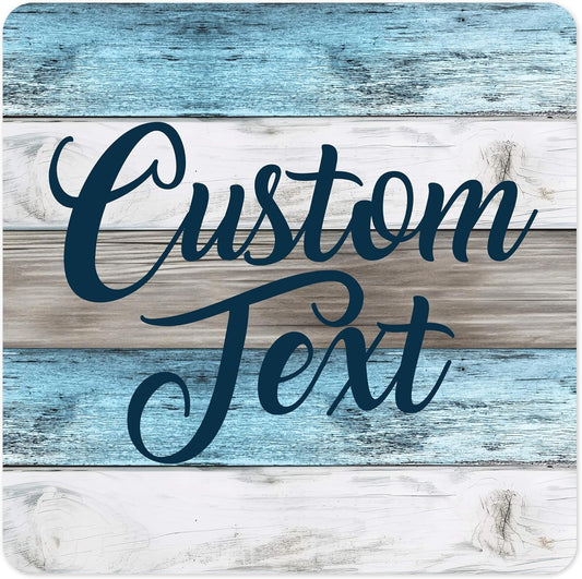 Custom Sign, Custom Street Sign, 11 Font Colors, 13 Font Styles, 4 Hole Options, 22 Sizes, 24x24 Inches, Rust Free DiBound, Fade Resistant, Made in USA by My Sign Center (Coastal)