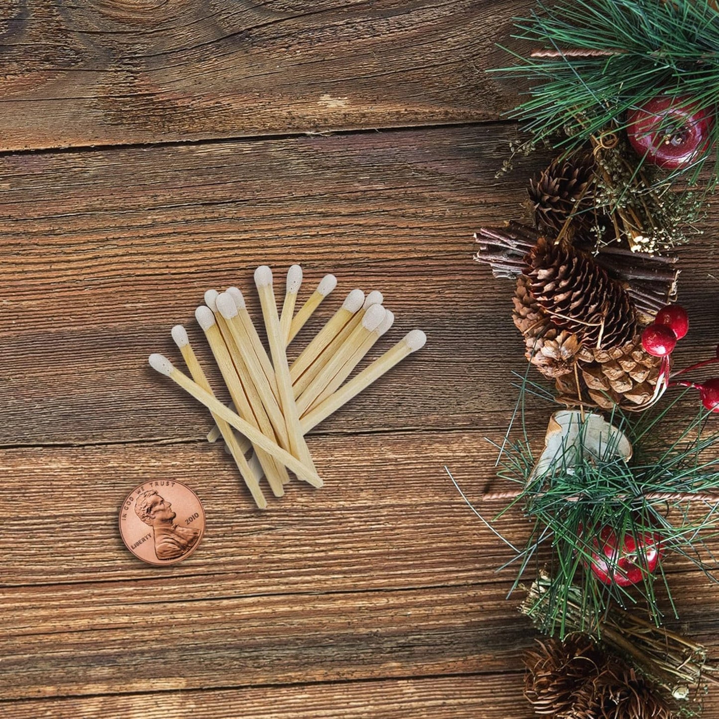 2" Choose Your Colors Safety Matches | Set of 100+ Bulk Artisan Matchsticks with Striker Stickers by Thankful Greetings | Select a Color - 100+ Matches | Custom for Your Home Decor, Gifts, & Events