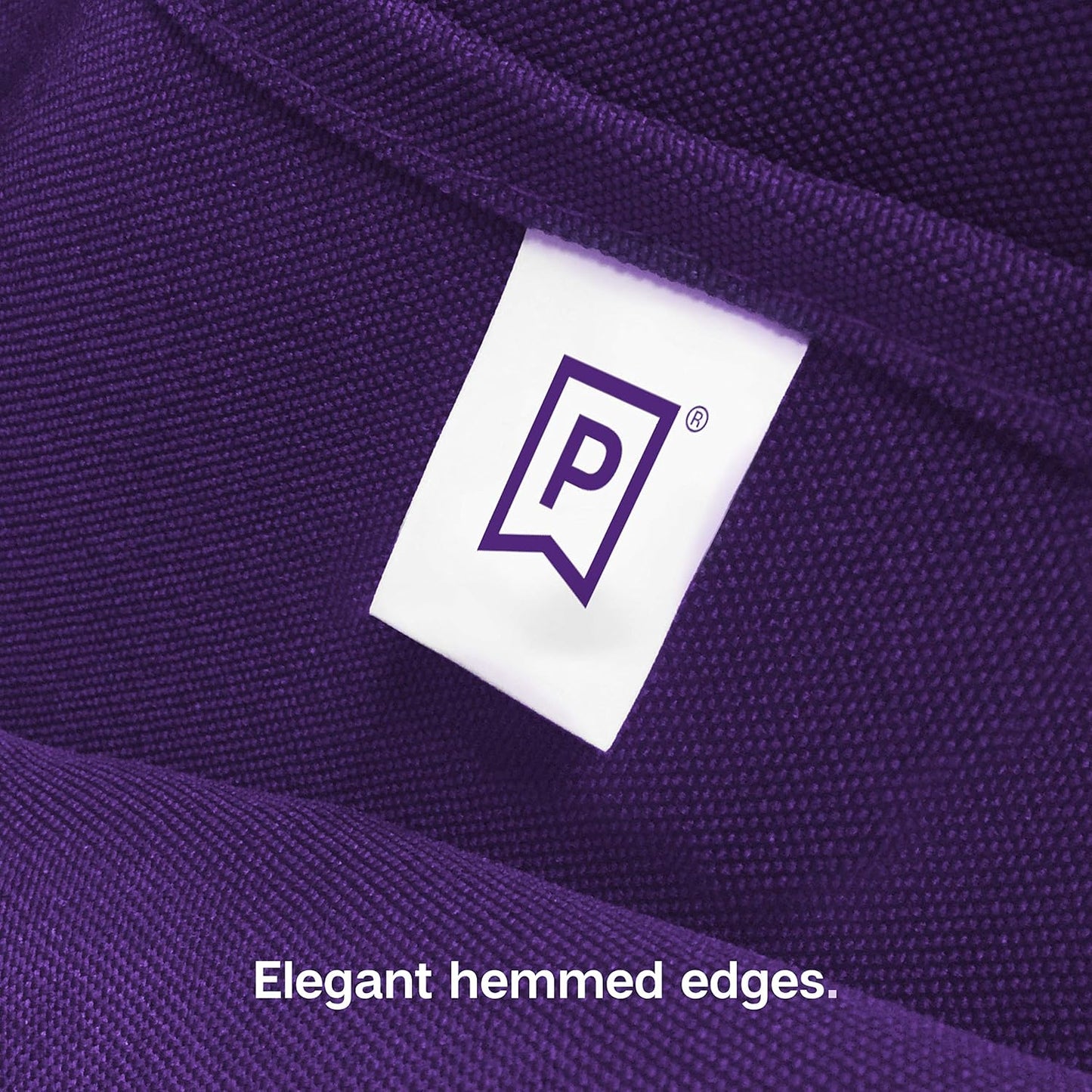 Gee Di Moda Rectangle Tablecloth - 90 x 132 Inch Purple Table Cloth for 6 Foot Table with Floor-Length Drop - Heavy Duty Washable Fabric - 6 Ft Buffet Table, Holiday Party, Wedding & Baby Shower