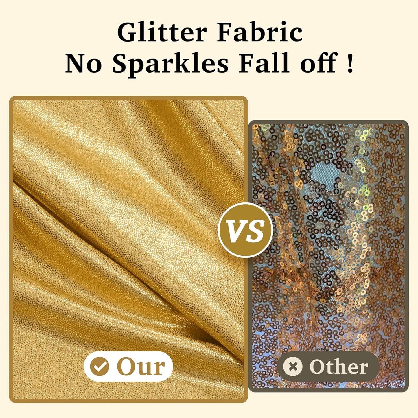 30ftx10ft Gold Backdrop Curtain for Parties, Wrinkle Free Glitter Photo Backdrop Drapes 6 Panels 5x10FT Shimmer Back Drop Cloth for Wedding Birthday Christmas Photography Background