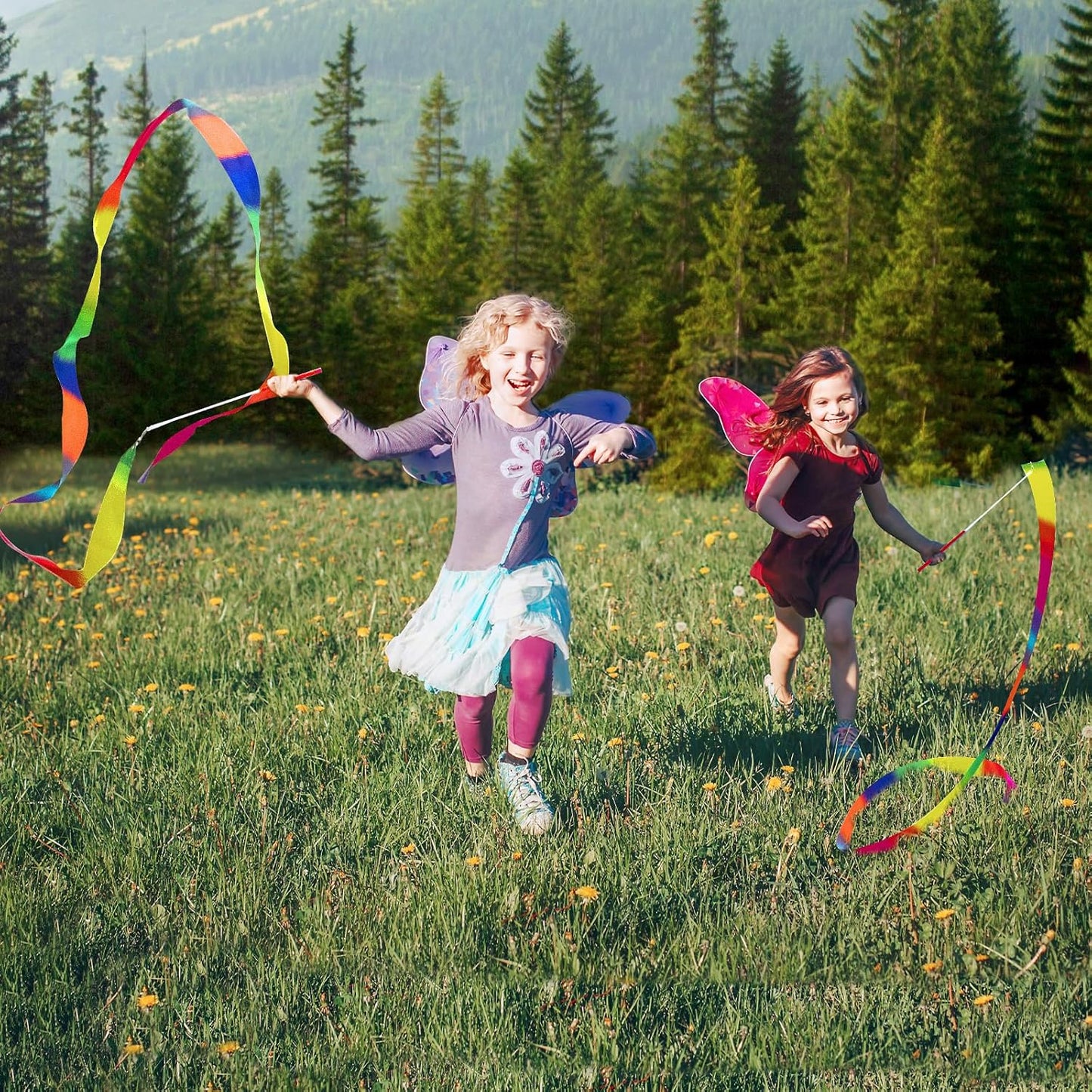 20 Pack Ribbon Dancer Wands for Kids,Rainbow Streamers Dance Ribbon,Party Favors Goodie Bags Stuffers,Birthday Decorations,Girls Party Games Supplies,Dance Gymnastics Pretend Play Princess Cat