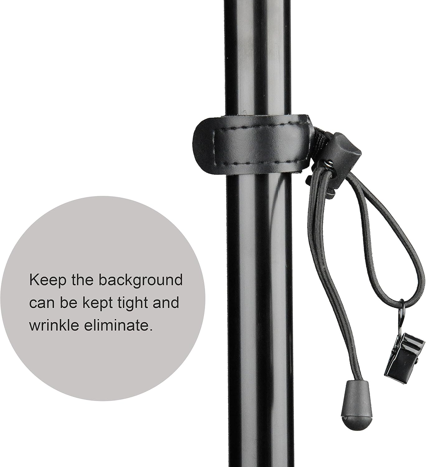 SLOW DOLPHIN Backdrop Background Muslin String Clips Holder Multifunctional for Photo Video Photography Studio 12 Pack, Black