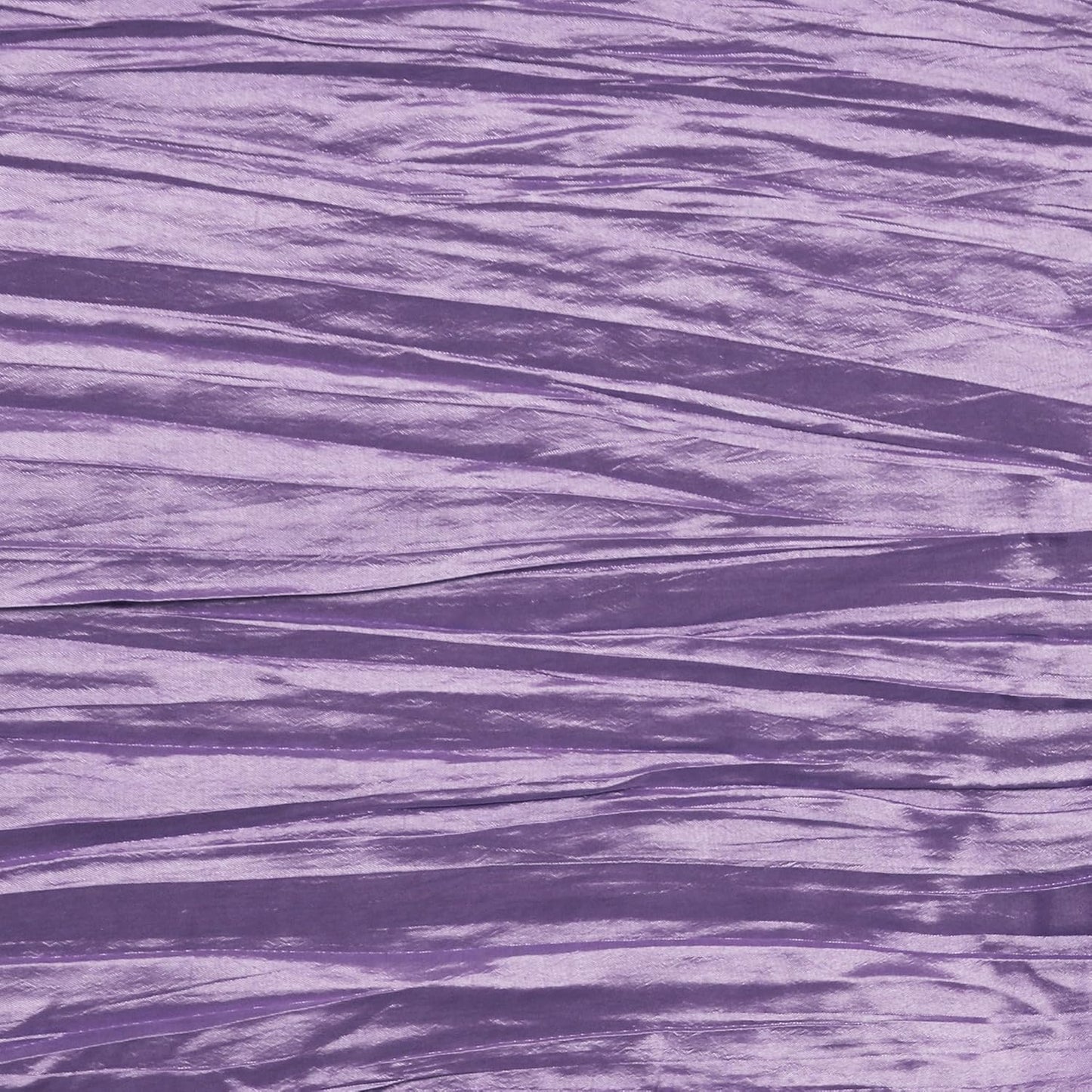YOUR CHAIR COVERS - 90 x 132 inch Rectangular Crinkle Taffeta Tablecloth - Lavender, Rectangle Table Linens for 6 ft Rectangular Tables, Wedding Crushed Table Cloth