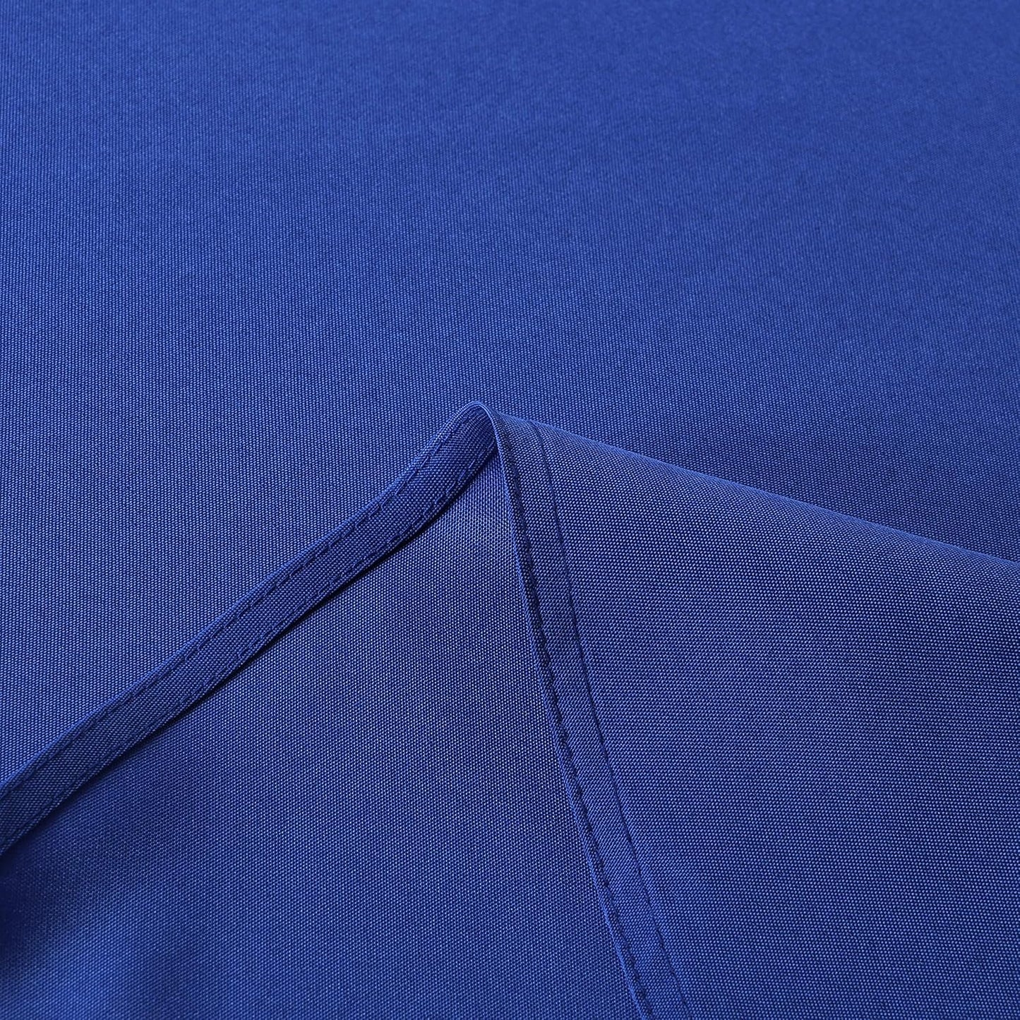 sancua Round Tablecloth - 108 Inch - Water Resistant Spill Proof Washable Polyester Table Cloth Decorative Fabric Table Cover for Dining Tables, Buffet Parties and Camping, Blue