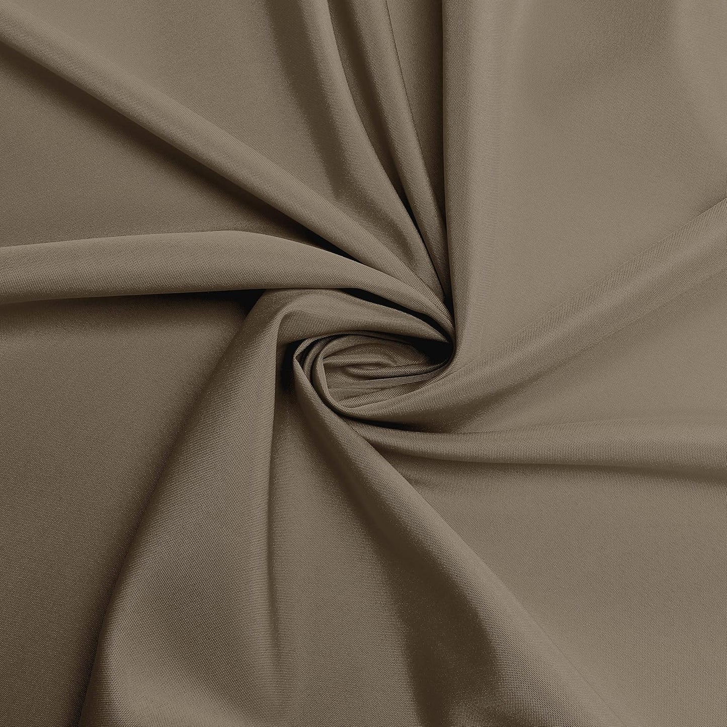 sancua Round Tablecloth - 120 Inch - Water Resistant Spill Proof Washable Polyester Table Cloth Decorative Fabric Table Cover for Dining Tables, Buffet Parties and Camping, Taupe