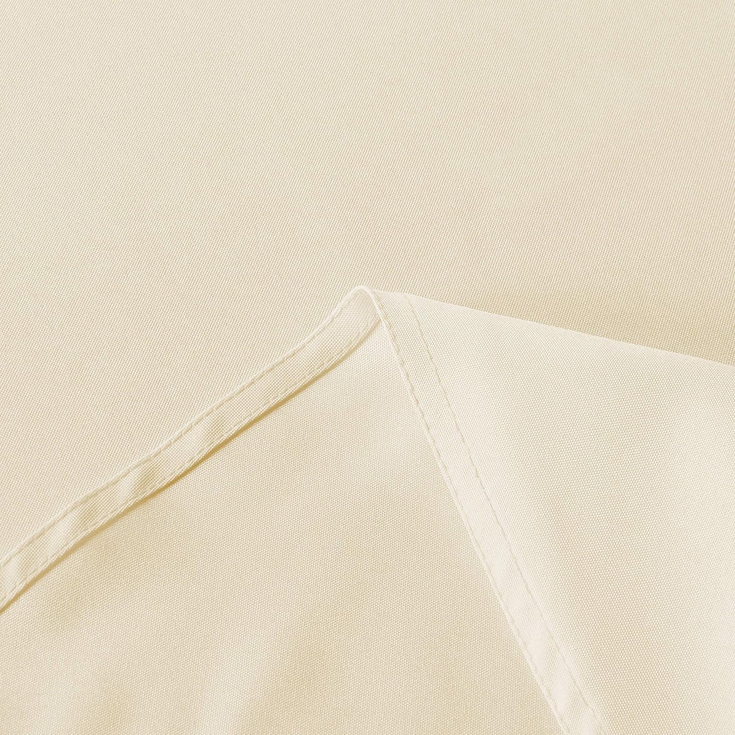 sancua 70 Inch Round Tablecloth (Fits 24-58 Inch Tables), Water Resistant Spill Proof Washable Polyester Table Cloth Decorative Fabric Table Cover for Dining, Buffet Parties and Camping, Beige