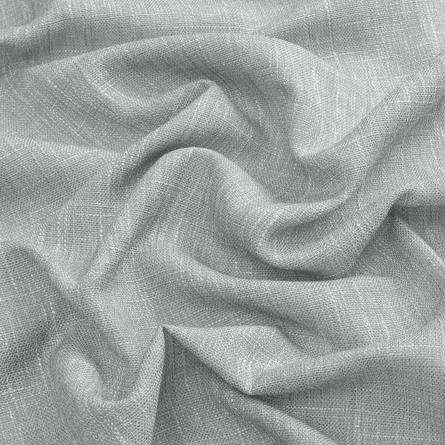 Vision Home Gray Pinch Pleated Semi Sheer Curtains Textured Light Filtering Window Curtains 84 inches for Living Room Bedroom Silver Grey Pinch Pleat Drapes with Hooks Back Tabs 2 Panels 40" Wx84 L